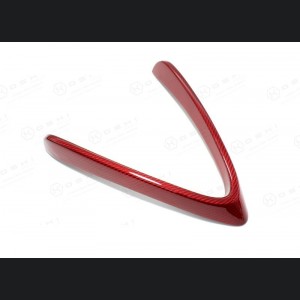 Alfa Romeo 4C Carbon Fiber Front Bumper Center Grille Frame - Red Candy